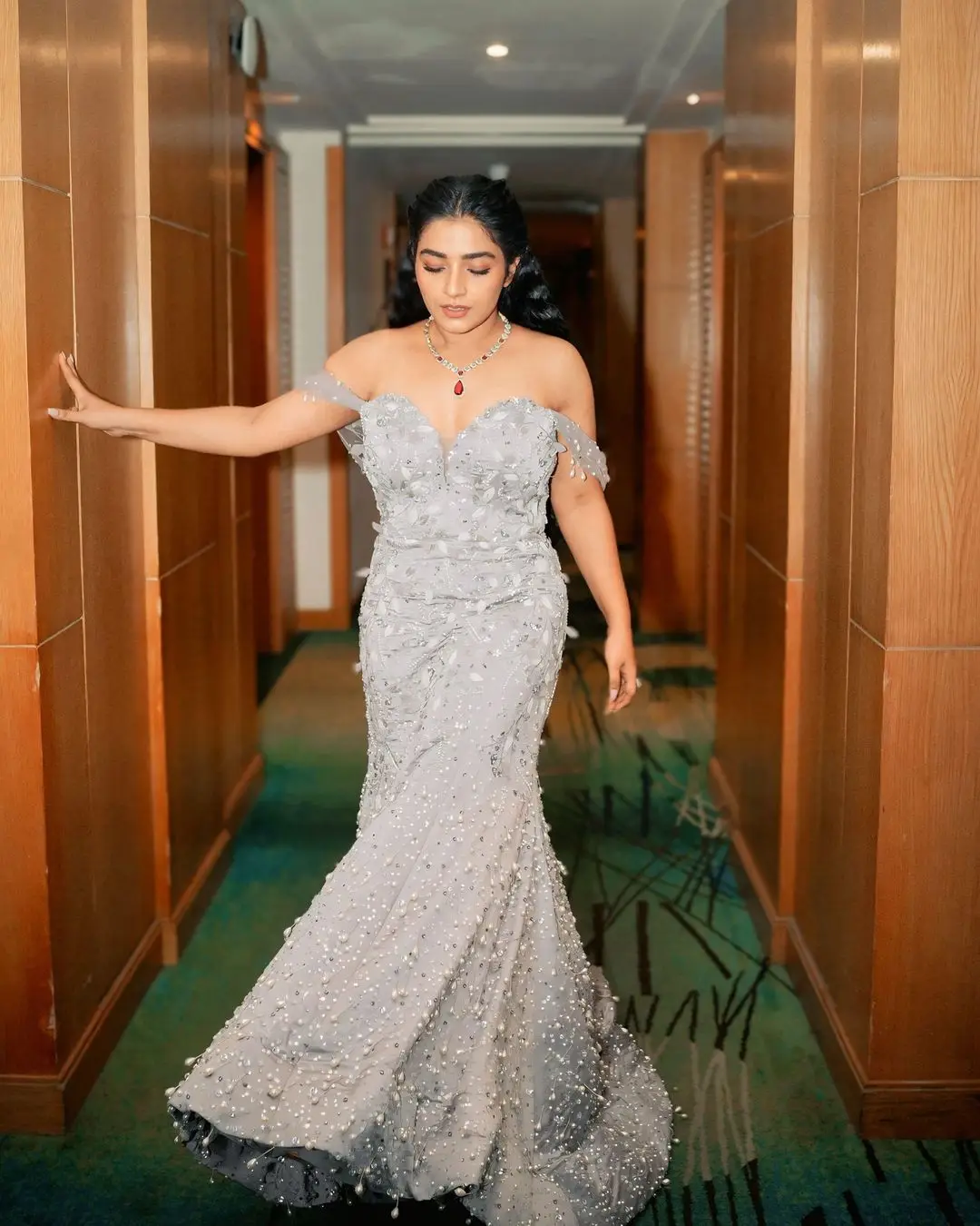 MALAYALAM ACTRESS RAJISHA VIJAYAN IN WHITE GOWN